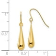 thumbnail image 3 of Real 14kt Yellow Gold Madi K Teardrop Dangle Earrings; for Adults and Teens; for Women and Men, 3 of 3