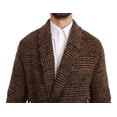 thumbnail image 5 of Dolce & Gabbana Brown Checkered Wool Robe Coat  Wrap Jacket, 5 of 5