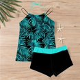 thumbnail image 6 of FAVIPT Short Tankini Swimsuits for Women Floral Print Tummy Control Swim Set Adjustable Strap Two Piece Swimming Swimwear 2025 Multicolor,XXL, 6 of 7