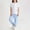 Light Blue, variant on ITSAME Girls Outfit Set, Cotton Crewneck T-Shirt and Tapered Pants Summer Casual Clothes 2-Piece Yellow Size 10