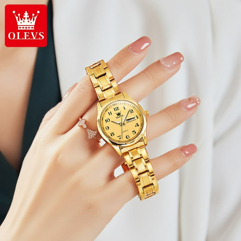 Golden watch best sale for girls