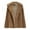 Beige, variant on Duoif Faux Fur Coat Women Plush Coat Winter Thicken Warm Solid Overcoat Outercoat Fashion Cardigan Womens Winter Coats Black L