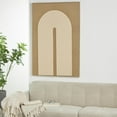 thumbnail image 2 of 33" x 49" Geometric Framed Wall Art with Tan Layered Arch, by DecMode, 2 of 9