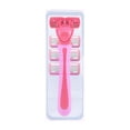thumbnail image 1 of Maquinillas de afeitar de cuidado íntimo para mujeres, 1 maquinilla de afeitar para bikini, 4 recambios de cuchillas de afeitar, 1 of 5