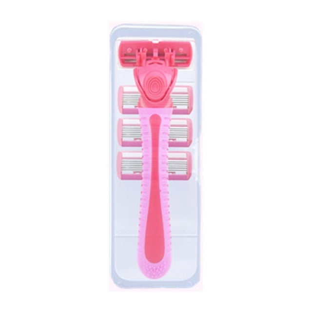 Maquinillas de afeitar de cuidado íntimo para mujeres, 1 maquinilla de afeitar para bikini, 4 recambios de cuchillas de afeitar
