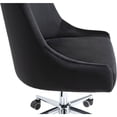 thumbnail image 5 of Meridian Furniture Karina Swivel Adjustable Black Velvet and Chrome Office Chair, 5 of 12