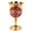 Golden Red, variant on Goblet, Glasses, Embossed Cup Elegant Handmade Cup Glass Drinkware