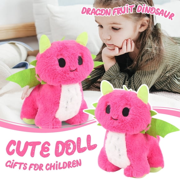 Regalo de Animales de Peluche TBKOMH Peluche Dino Pitaya Rojo