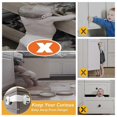 thumbnail image 2 of Safety Cupboard Locks For Children-6 Pack, Child Safety Lock For Baby Proofing Kitchen Cabinets Drawers Appliances, 2 of 5