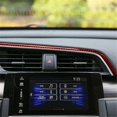 thumbnail image 3 of ABS Red Carbon Fiber Middle Outlet Cover Trim Decor Sticker for 10Th Gen 2016 2017 2018 2019(LHD), 3 of 5