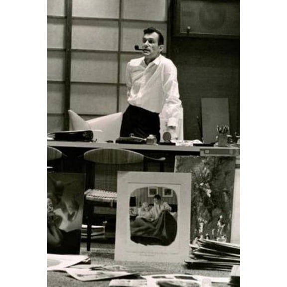 Hugh Hefner Poster Pipe 24x36 Art Decor Art Poster 24x36 Multi-Color Square Adults Poster Time