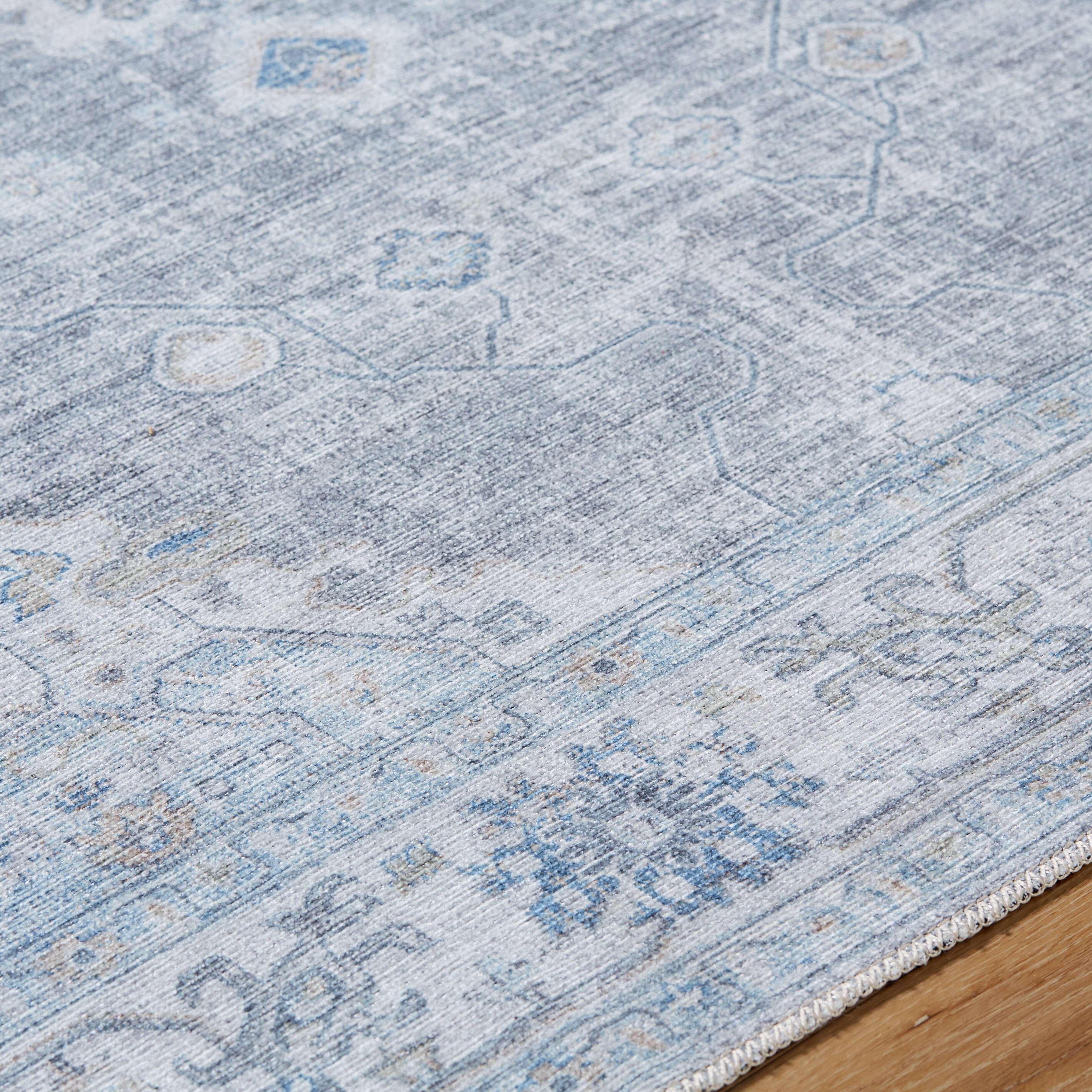 My Texas House Everyday Living Gemma Traditional Medallion Indoor Washable 9' x 12' Area Rug