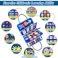 thumbnail image 5 of Iooo Tablero Ocupado para Niños Pequeños Juguetes Montessori para 1 2 3 4 Años Tablero Sensorial con Hebillas Actividades Educativas para Aprender Habilidades Motrices Finas Regalos Juguete para Niñas, 5 of 5