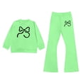 thumbnail image 5 of Shadoumai Tween Girl Clothes 2 Piece Outfit Summer Long Sleeve Top + Jogger Pants Spring Fall Clothing Set Size 7-14 Years, 5 of 5