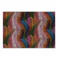 thumbnail image 1 of Modern Cutting Board, Abstract Rainbow Vivid Colorful Ombre Mosaic Geometrical Wavy Design Print, Decorative Tempered Glass Cutting and Serving Board, Small Size, Multicolor, by Ambesonne, 1 of 1