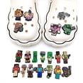 thumbnail image 1 of 20pcs Cartoon Minecraft Shoe Charms Decoration For Diy Croc Clog Sandals Accessories, 1 of 5