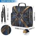 thumbnail image 2 of FORMRS Zipper Binder with Shoulder Strap 2-inch Ring 500 Sheet Capacity File Bag, Elegant Geometric Pattern, 2 of 5