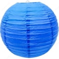 thumbnail image 1 of M.V. Trading LNT12ER-BB Colorful Chinese/Japanese Round Paper Lanterns with Metal Frame, 12-Inches, Blue, 1 of 1