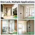 thumbnail image 7 of Fingerprint Door Knob, 3-in-1 Smart Door Lock with App Control & Backup Keys, Biometric Keyless Entry for Bedroom, Apartment, Office, Matte Black, 7 of 7