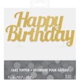 thumbnail image 2 of Cake Top HBD Gold Glt, 2 of 2