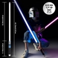 thumbnail image 6 of Lightsaber Dueling Light Saber with 12 RGB Colors 16 Sound Fonts, Motion Control, Force FX Lightsabers with Tubogas Metal Handle and Replaceable Blade, Light Sabers for Adults, Kidults(42.12Inch), 6 of 8