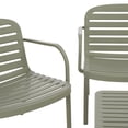 thumbnail image 3 of Safavieh Thompson 5 - Piece Polyethylene Outdoor Conversation Set, Green, 3 of 10