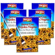 (6 pack) (6 Pack) Iberia Seasoned Rice with Black Beans, 8 oz