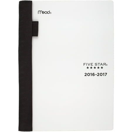 five star 2016 2017 weekly monthly academic planner white 5 75 x