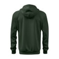 thumbnail image 4 of safuny Mens Zip Up Hoodies Sweatshirt Casual Workout Athletic Travel with Pockets Fall Jacket Army Green L, 4 of 7