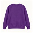 thumbnail image 3 of WULMLEO Women's Football Sweatshirts Fall Crew Neck Long Sleeve Printed Soccer Game Fans Day Fashion Graphic Casual Sweaters Shirts Pullover Tops Purple S, 3 of 3