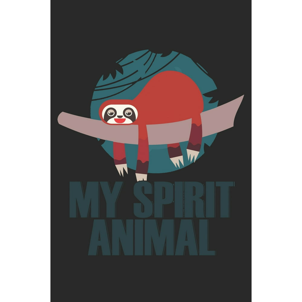 my-spirit-animal-sloth-notebook-blank-dot-grid-animal-lover-dotted