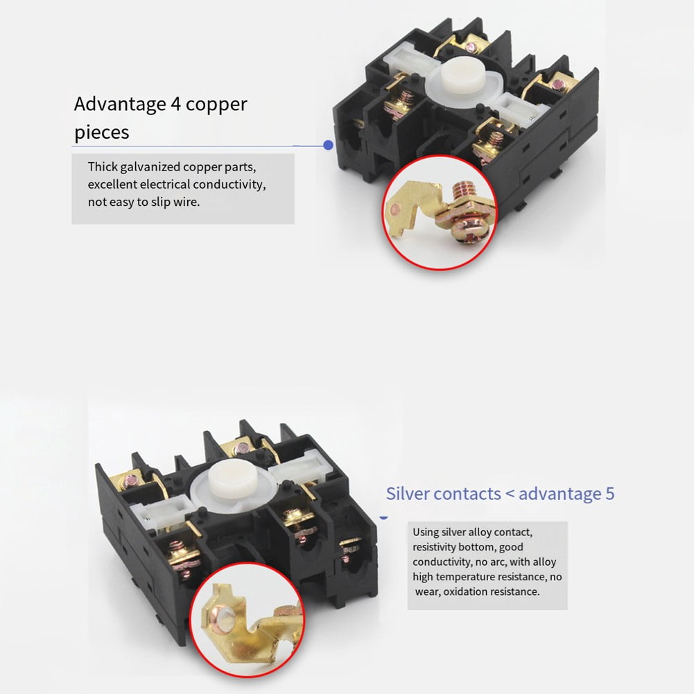 Main Switch Circuit Breaker 16A 4-Pin Rotary Switch Off Switch