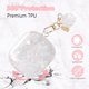 thumbnail image 3 of Funda para AirPods 4 Aleviker Cute Bling Marble con llavero, 3 of 7
