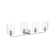 thumbnail image 6 of Living District Mayson 4 light Chrome and Clear Bath Sconce, 6 of 7