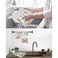 thumbnail image 5 of Happy Easter Kitchen Dish Towels for Drying Dishes Set of 3, Cutte Rabbits Eggs Floral Plants Watercolor Waffle Weave Microfiber Hand Tea Bathroom Towels Quick Dry & Absorbent Towel 15.7x23.6, 5 of 7