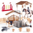 thumbnail image 1 of Set de juego con figuras de establo de Toy Horse Peagprav Horse Club, 1 of 6