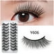 thumbnail image 2 of Pestañas postizas de visón sintético, paquete de 10 pares, pestañas 8D dramáticas, estilo ojo de gato con volumen, paquete múltiple de pestañas de visón, 2 of 4