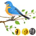 thumbnail image 2 of Artificial Bird Toys Realistic Animal Electric Birds Toys Outdoor Decorations Realistic Simulation Birds Making Sounds Tree ABD01, 2 of 6