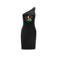 thumbnail image 1 of Vestido con Hombros Descubiertos para Mujer, Disfraz de Verano, Vestido Clásico de Verano para Oficina, Paseos S, 1 of 7