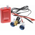 thumbnail image 4 of NSKI 3.5X Binocular Loupes Magnifying Glasses + 5W Lamp Belt Clip Type with Filter Aluminum Box (Red 1), 4 of 16