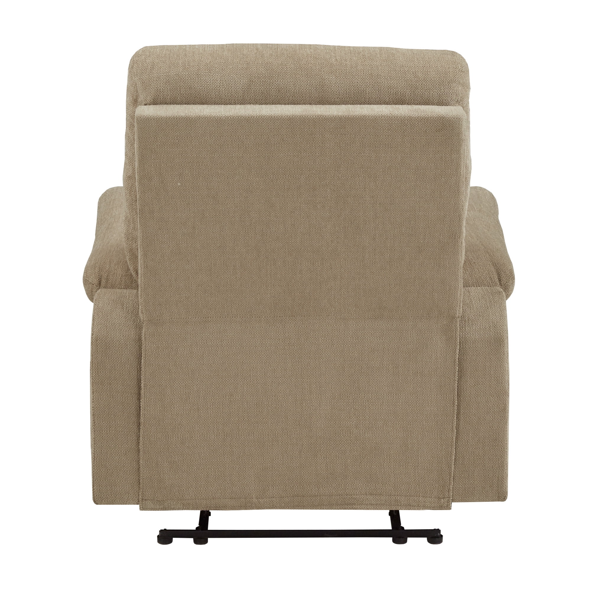 Weston Home Boerne Chenille Fabric Manual Recliner, Tan