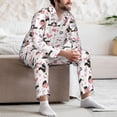 thumbnail image 7 of Salouo Dachshund Dog Puppy Print Button-Front Long Sleeve Pajama Set for Men, Soft 2Pjs Men's Long Sleeve Sleepwear-XX-Large, 7 of 7