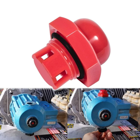 Yoursme Oil Fill Replacement Cap 514009761 547961 with O-Ring Seal Replace for Cat Pumps 2SF 2DX 3DX 3SP Pressure Washer Cap Red