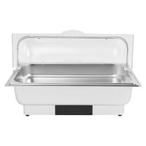 9.5Qt Stainless Steel Electric Buffet Warmer - 600W Touch Control Food Warmer with LED Display, 35-194°F Adjustable
