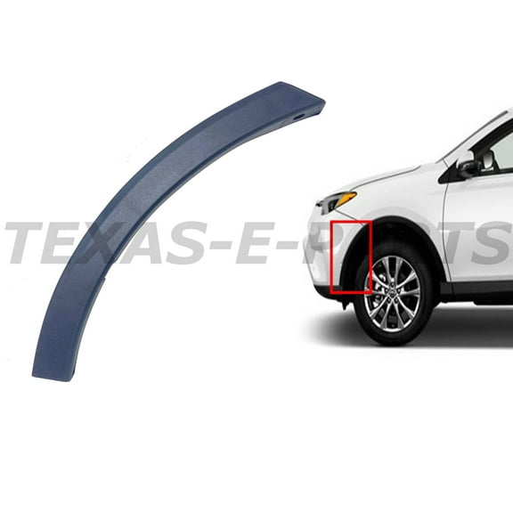 2016 2017 2018 Compatible with Toyota Rav4 Front Bumper Side Molding Trim Left Driver Side Extension