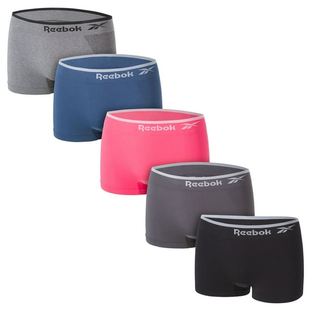 Reebok Women's 5-Pack Seamless Boyshort