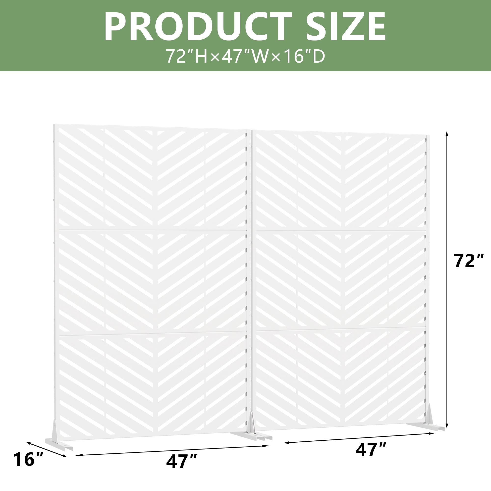 Privacy Metal Screen Fence Panel