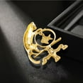 thumbnail image 3 of AOOOWER Catching Fish Cat Brooches for Women Unisex Metal Naughty Pet Party Pins, 3 of 11