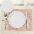 thumbnail image 3 of Ambesonne Pink Place Mats Set of 4, Leafy Floral Modern Grunge, Standard Size, Blush Dark Mustard, 3 of 5
