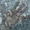 thumbnail image 3 of Vintage Blue Tulle Curtains with Rod Pocket, Middle Eastern Paisley Pattern Curvy Motifs with Floral Details, Sheer Drape for Wedding Party 2 Panels, 7 Sizes, Dark Blue Teal and White, by Ambesonne, 3 of 3